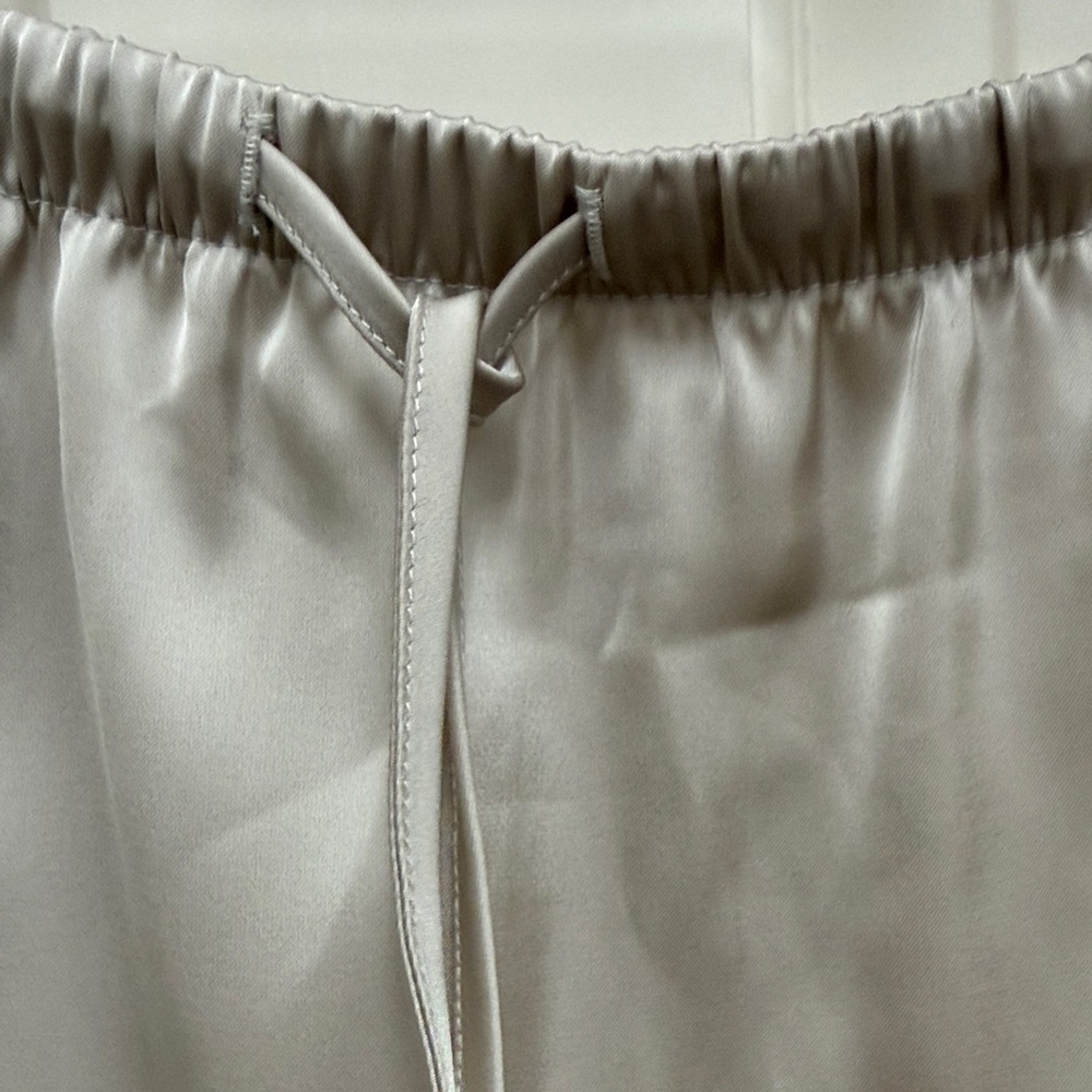 Song of Style Satin Maxi Skirt in Light Taupe - Picture 3 of 6